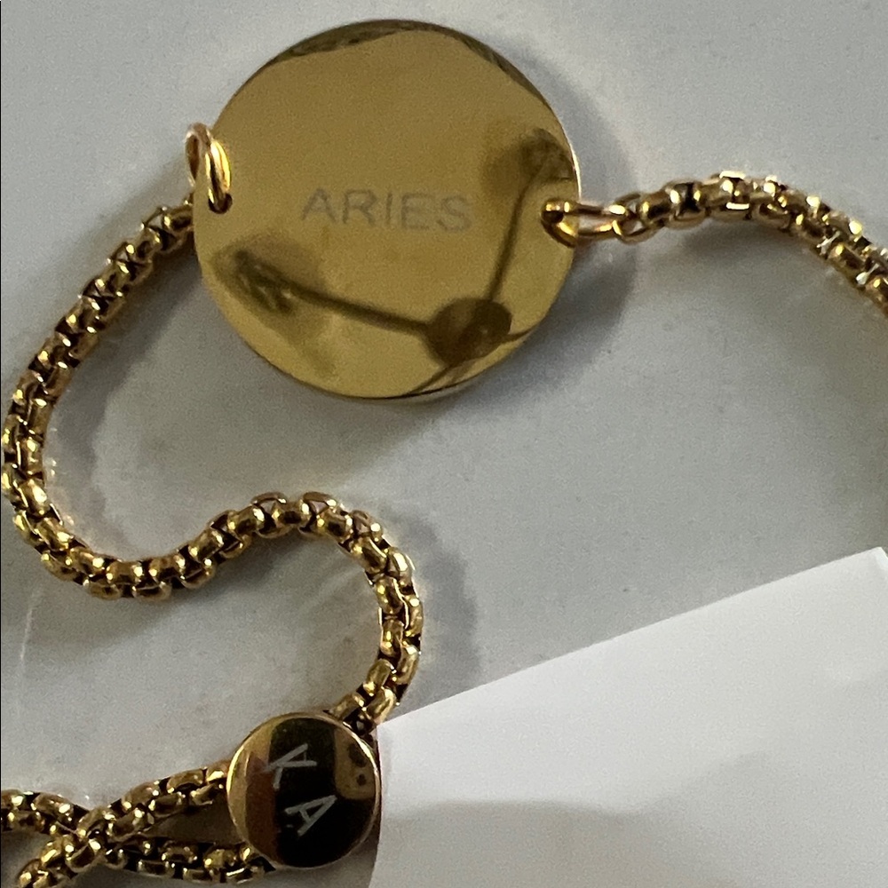 Kinsley Armelle Gold Aries Charm Bracelet NNW